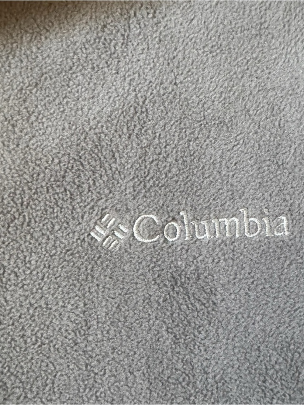 Columbia Men's Gray Zip-Up Fleece Pullover - Picture 2 of 4